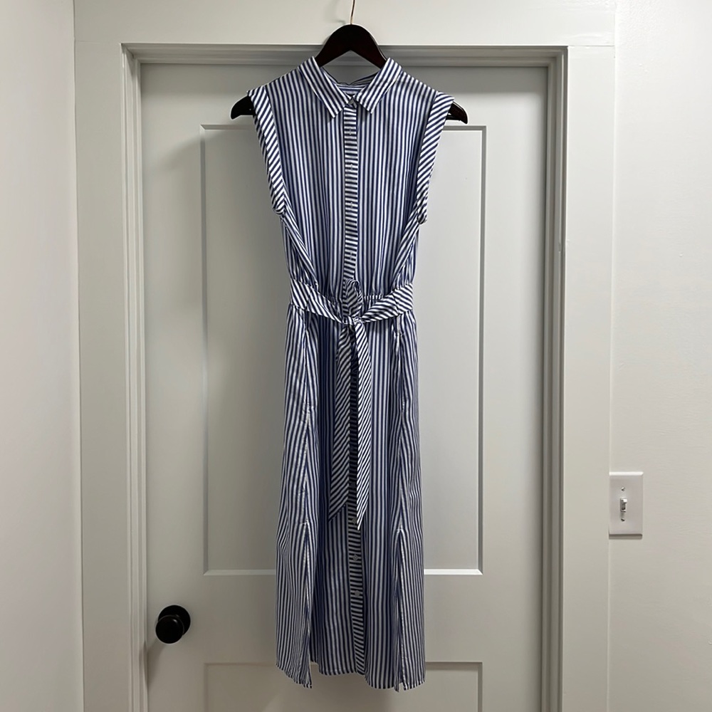 Banana Republic Striped cap sleeve dress size 6